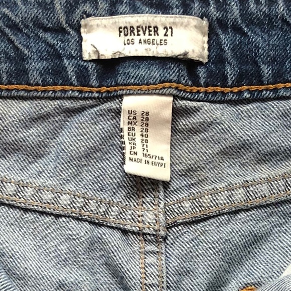 Forever 21 Distressed Denim Mini Skirt - Picture 2 of 6